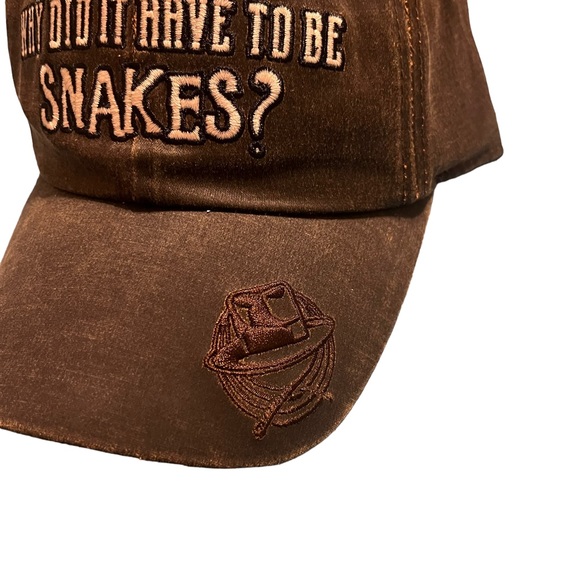 Disney Parks Indiana Jones Snakes Why Did It Have To Be Snakes Hat Cap - Picture 3 of 5